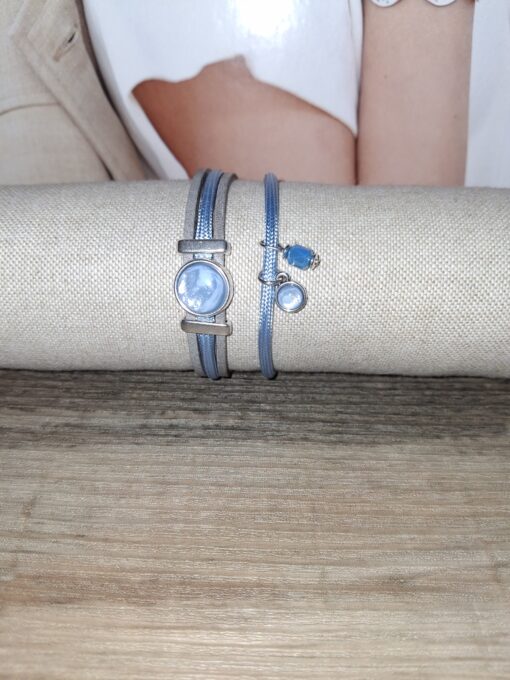koosje blauw turquoise paracord qoss armband