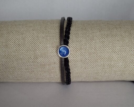 Fleur blauw armband qoss