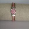 nadine armband qoss paracord leer roze
