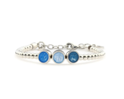 Qoss armband Suzanne 't Oude Huys blauw