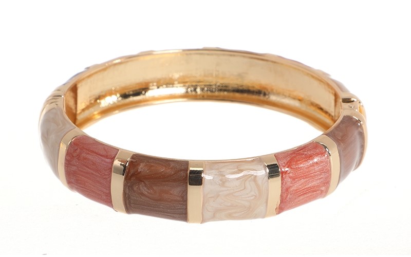 Khaki enamel damesarmband Beau OLBR15692 ean 8721206604886 I'm Dutch 't Oude Huys