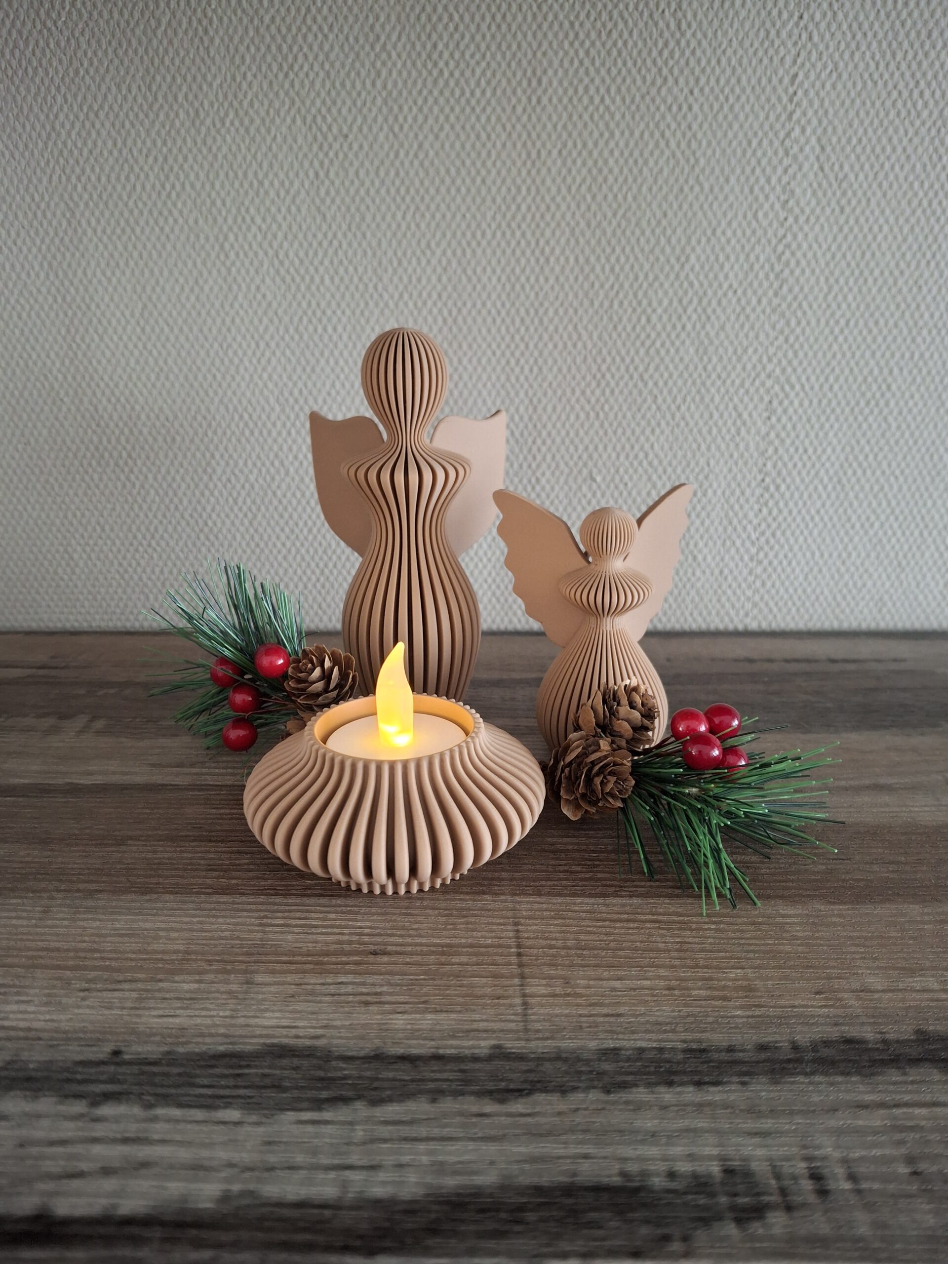 Engel 3dprint, 3d geprinte woonaccessoires, 't Oude Huys, kerst, kerstdeco, engel Liva