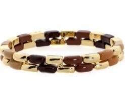 OLBR17195 Merel Khaki armband I'm Dutch 't Oude Huys 8721206611853