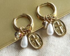 OLEA16195 Trixie gouden oorbellen I'm Dutch 't oude Huys 87220607108