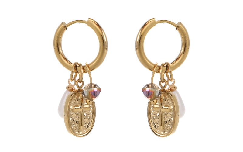 OLEA16195 Trixie gouden oorbellen I'm Dutch 't oude Huys 87220607108