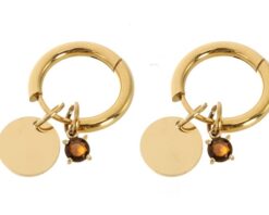 OLEA17306 Sabrina Brons oorbellen I'm Dutch 't Oude Huys 8721206612584