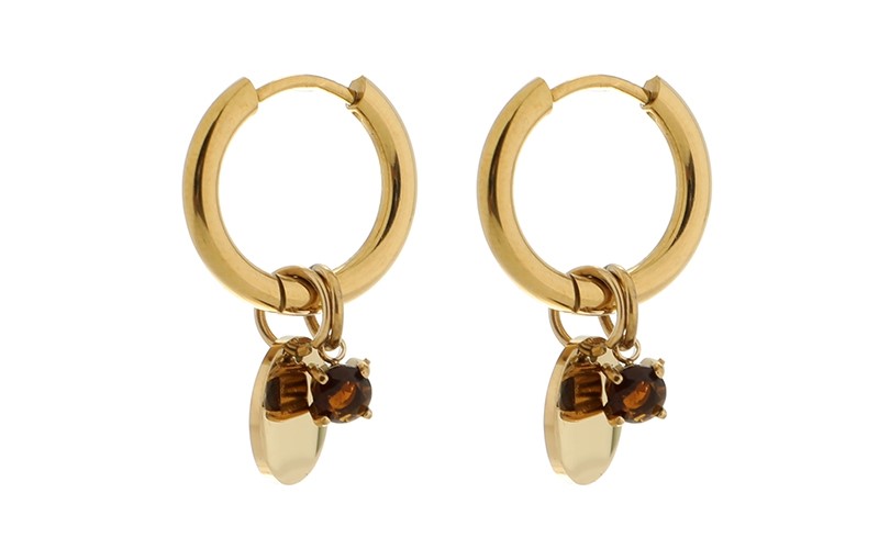 OLEA17306 Sabrina Brons oorbellen I'm Dutch 't Oude Huys 8721206612584