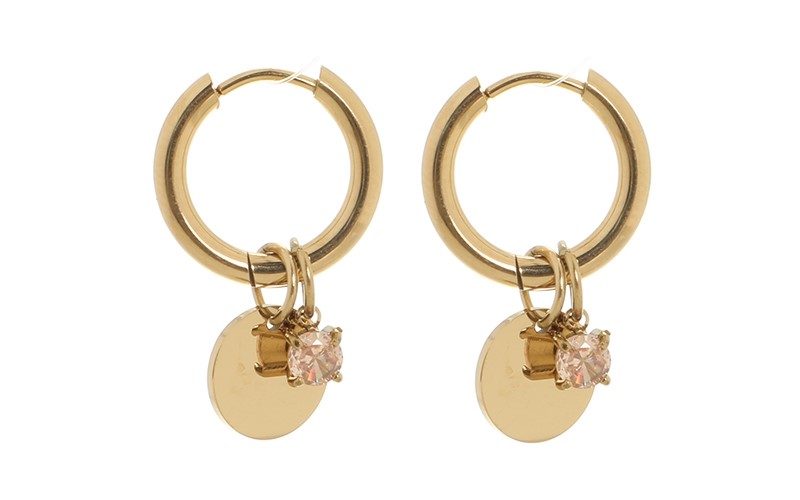 OLEA17307 Sabrina Champagne oorbellen I'm Dutch 't Oude Huys 8721206612591