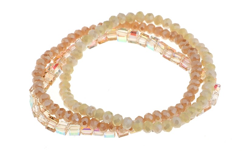 Elastische armband Kathy champagne OLBR15601 armband i'm dutch 't oude huys