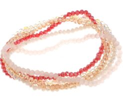 elastische armband rosy coral OLBR15606 armband i'm dutch 't oude huys
