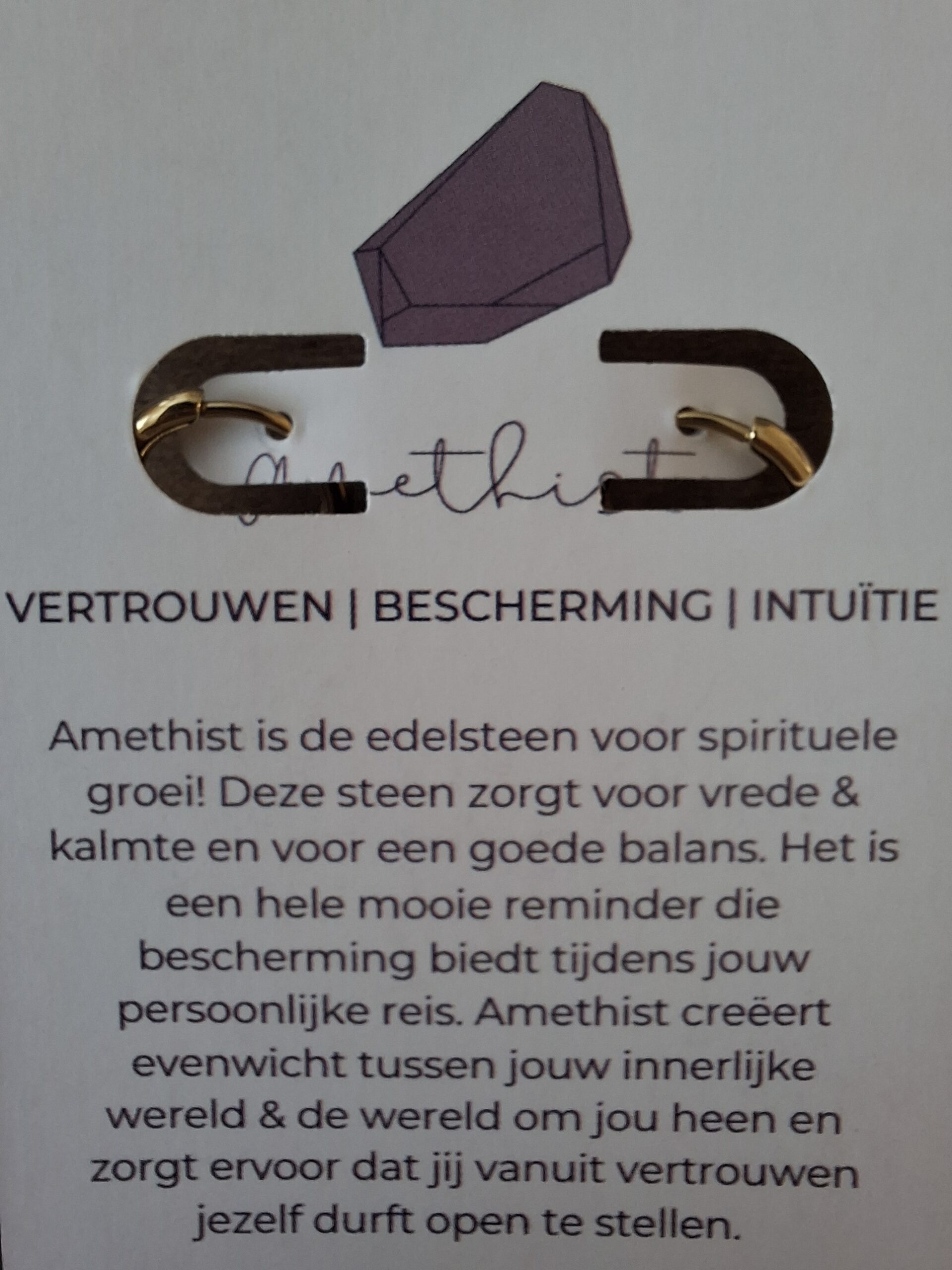 Oorbellen met edelsteen - Uchu Reminders - Oorbellen met betekenis