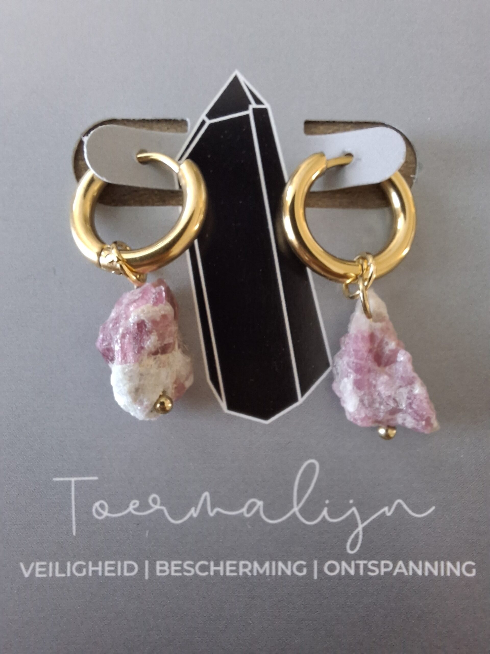Uchu-Reminders-Oorbellen-met-edelsteen-Toermalijn-t-Oude-Huys