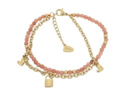 Bernice goldplated 14k en kralen vintage