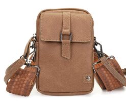 Dublin camel I'm Dutch crossbodytas schoudertas telefoontasje 't oude Huys