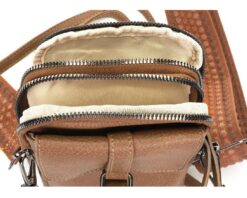 Dublin camel I'm Dutch crossbodytas schoudertas telefoontasje 't oude Huys