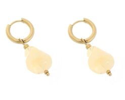 Tori oorbellen beige I'm Dutch