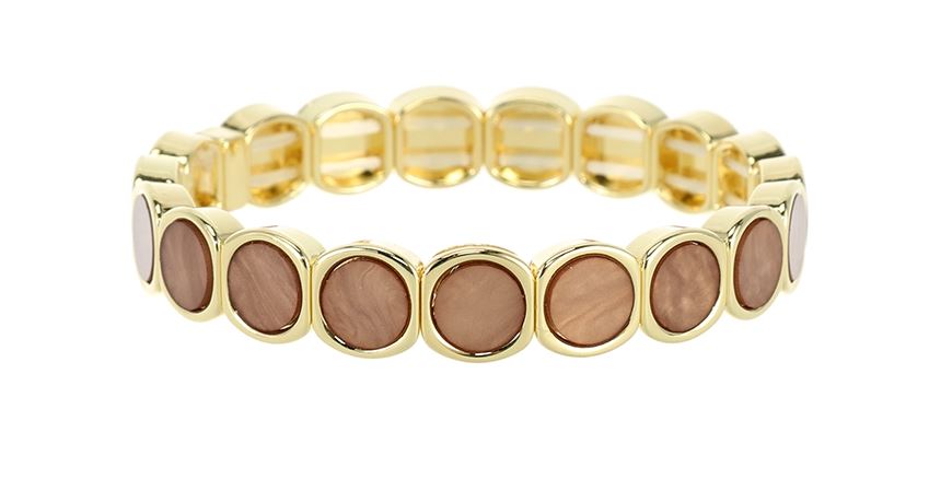 Stefanie Taupe OLBR19138 elastische armband I'm Dutch 't Oude Huys