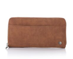 WT685 Bruine portemonnee Michelle Bags & Accessoiries Vegan leer