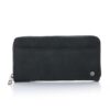 Kroko motief portemonnee WT685 zwarte portemonnee Michelle Bags & Accessoiries Vegan leer voorkant