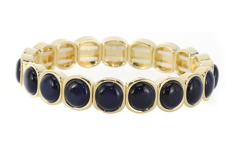 Ciska blue im dutch elastische armband olbr20088