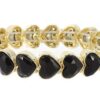 Hazel black elastische armband im dutch olbr20053
