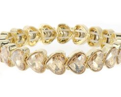Hazel champagne elastische armband im dutch olbr20054