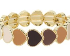 Lex mix browny hartjes armband im dutch olbr20104