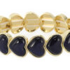Olivia blue elastische armband I'm Dutch OLBR20083